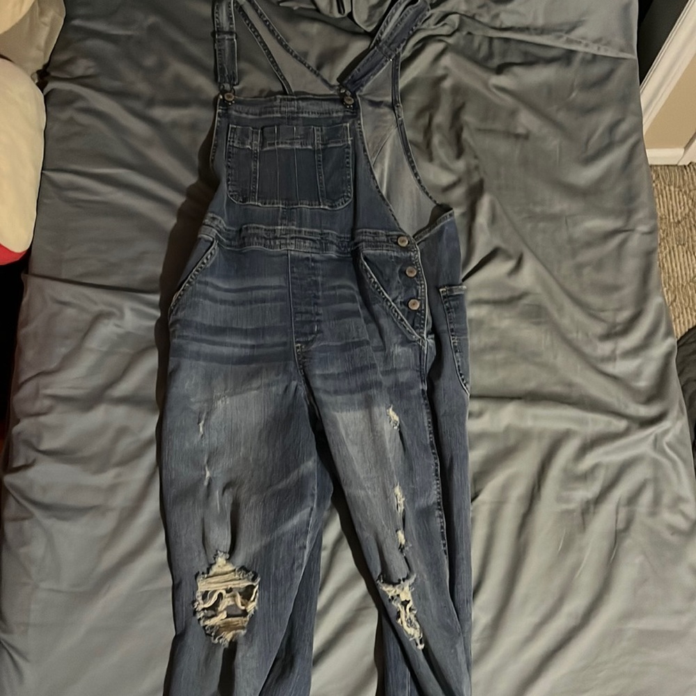 Blue Denim Overalls.